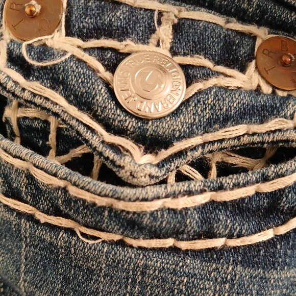 True Religion Julie Super T Jean - Size 27 - Picture 4 of 9